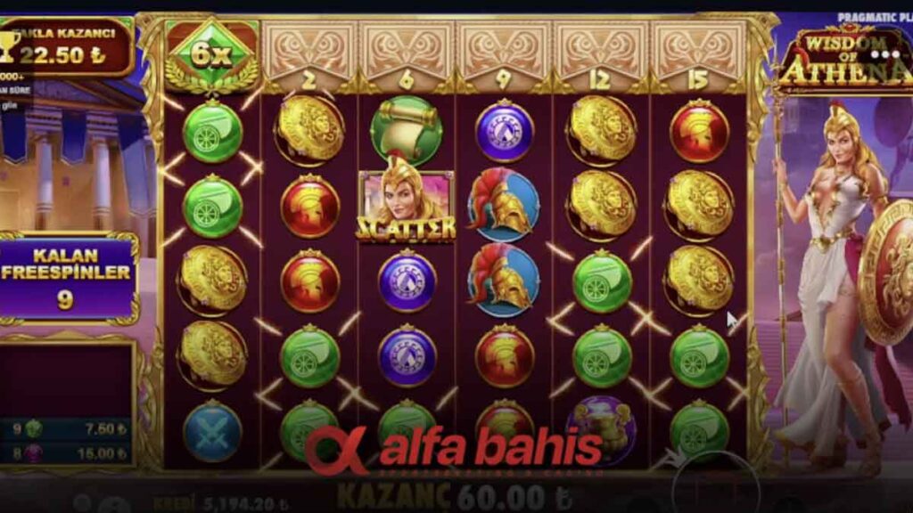 Alfabahis Wisdom of Athena oyunu