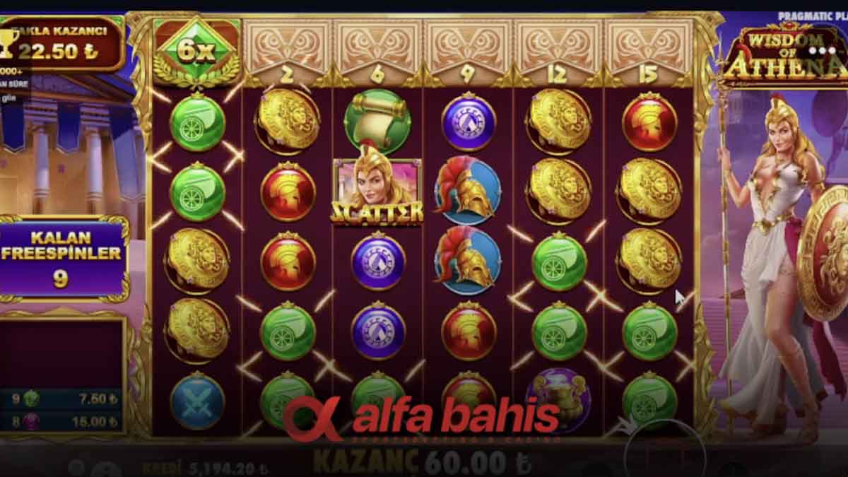 Alfabahis Wisdom of Athena oyunu