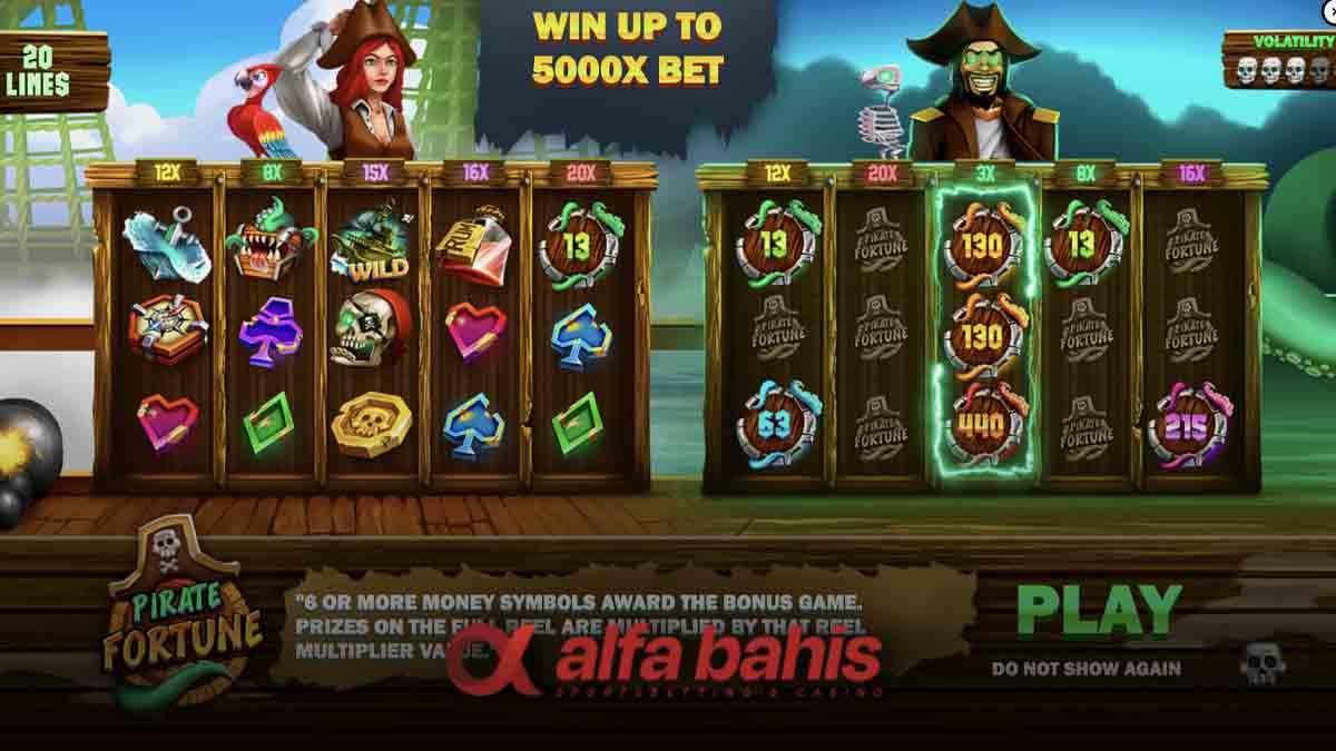 Alfabahis Pirate Fortune oyunu